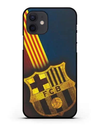 Чехол FC Barcelona с картинкой силиконовый для iPhone 12