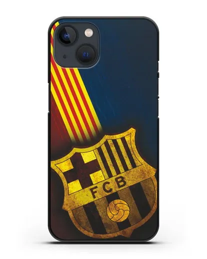 Чехол FC Barcelona с картинкой силиконовый для iPhone 13 Mini