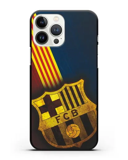 Чехол FC Barcelona с картинкой силиконовый для iPhone 13 Pro Max