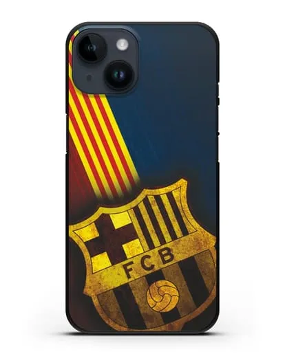 Чехол FC Barcelona с картинкой силиконовый для iPhone 14