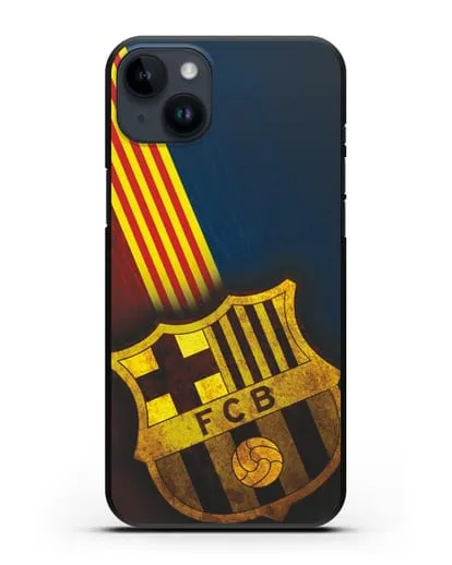 Чехол FC Barcelona с картинкой силиконовый для iPhone 14 Plus