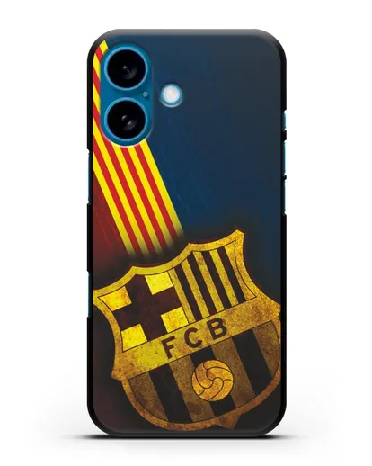 Чехол FC Barcelona с картинкой силиконовый для iPhone 16