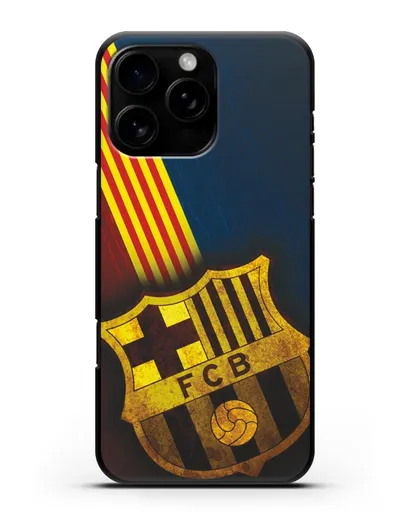 Чехол FC Barcelona с картинкой силиконовый для iPhone 16 Pro Max
