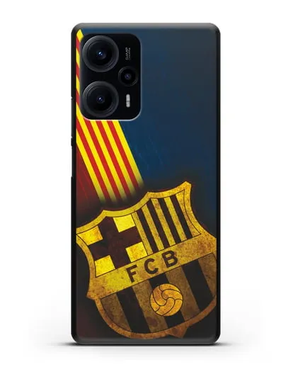 Чехол FC Barcelona с картинкой силиконовый для Xiaomi Poco F5