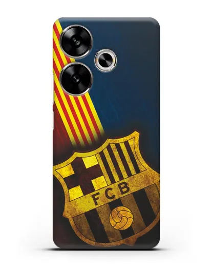 Чехол FC Barcelona с картинкой силиконовый для Xiaomi Poco F6