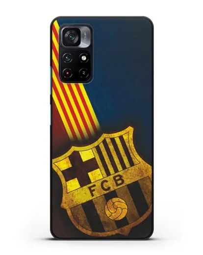 Чехол FC Barcelona с картинкой силиконовый для Xiaomi Poco M4 Pro 5G