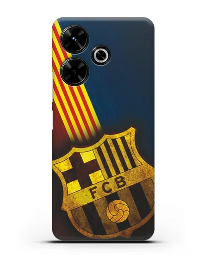 Чехол FC Barcelona с картинкой силиконовый для Xiaomi Poco M6