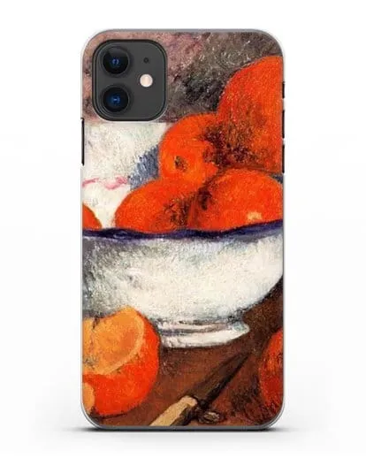 Чехол Натюрморт с апельсинами (Гоген Поль) силиконовый для iPhone 11
