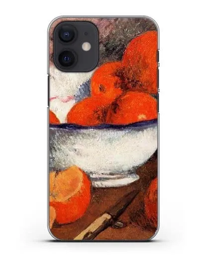 Чехол Натюрморт с апельсинами (Гоген Поль) силиконовый для iPhone 12 mini