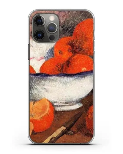 Чехол Натюрморт с апельсинами (Гоген Поль) силиконовый для iPhone 12 Pro