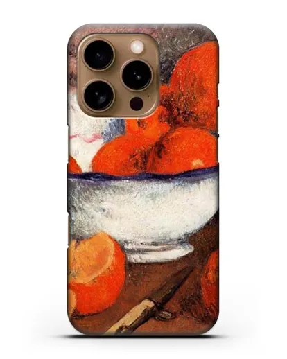 Чехол Натюрморт с апельсинами (Гоген Поль) силиконовый для iPhone 16 Pro