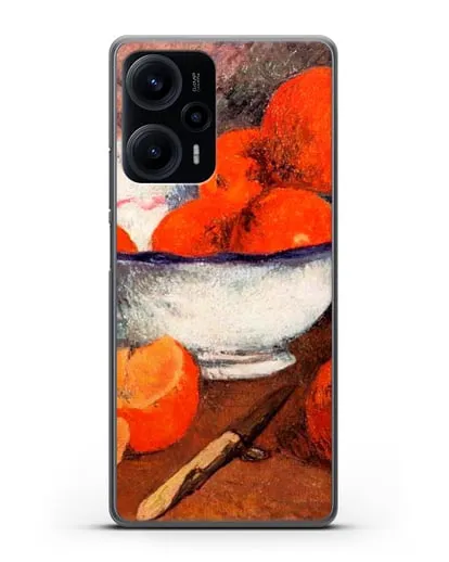 Чехол Натюрморт с апельсинами (Гоген Поль) силиконовый для Xiaomi Poco F5