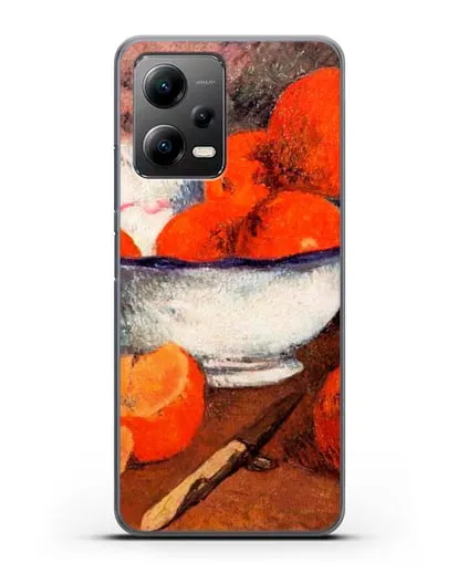 Чехол Натюрморт с апельсинами (Гоген Поль) силиконовый для Xiaomi Poco X5