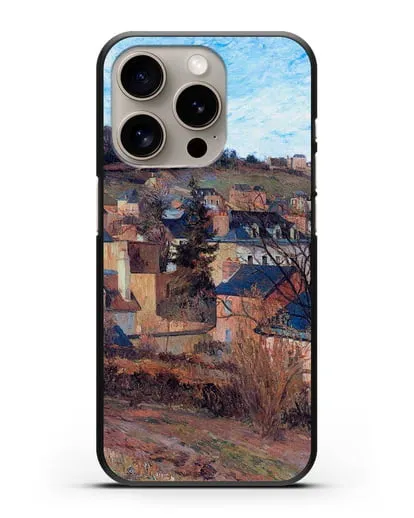 Чехол Синие крыши Руана (Гоген Поль) силиконовый для iPhone 15 Pro