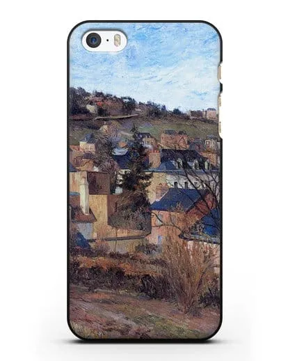 Чехол Синие крыши Руана (Гоген Поль) силиконовый для iPhone 5/5s/SE