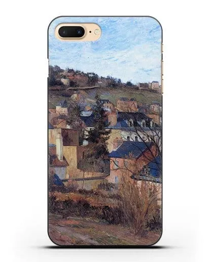 Чехол Синие крыши Руана (Гоген Поль) силиконовый для iPhone 8 Plus