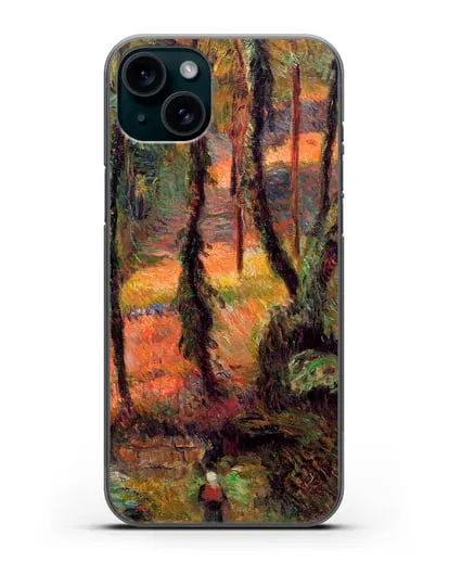 Чехол Лесистая тропа (Гоген Поль) силиконовый для iPhone 15 Plus