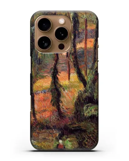 Чехол Лесистая тропа (Гоген Поль) силиконовый для iPhone 16 Pro