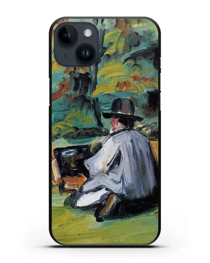Чехол Художник за работой (Сезанн Поль) силиконовый для iPhone 14 Plus