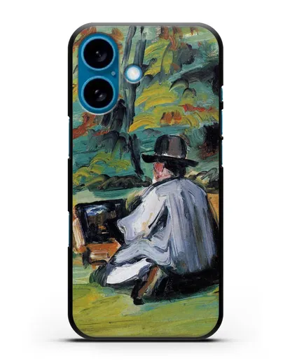 Чехол Художник за работой (Сезанн Поль) силиконовый для iPhone 16