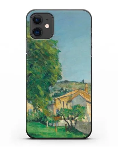 Чехол Каштаны и усадьба Жас-де-Буффан (Сезанн Поль) силиконовый для iPhone 11
