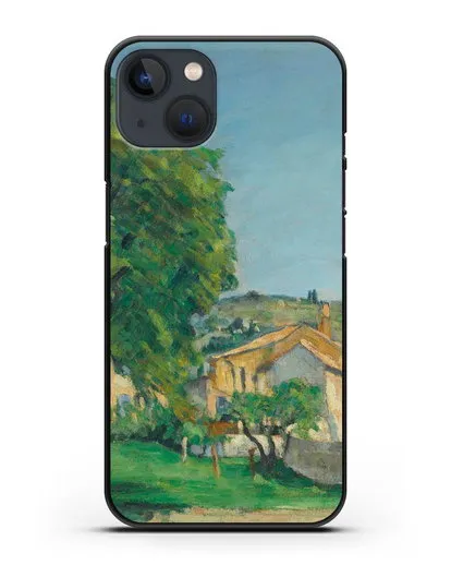 Чехол Каштаны и усадьба Жас-де-Буффан (Сезанн Поль) силиконовый для iPhone 13 Mini