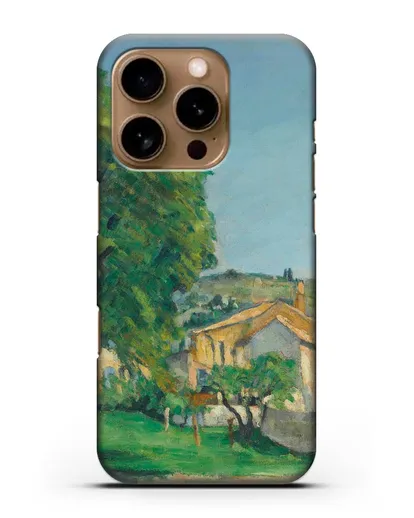 Чехол Каштаны и усадьба Жас-де-Буффан (Сезанн Поль) силиконовый для iPhone 16 Pro