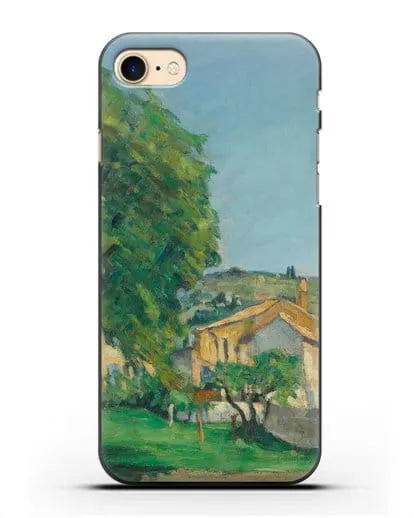 Чехол Каштаны и усадьба Жас-де-Буффан (Сезанн Поль) силиконовый для iPhone 8