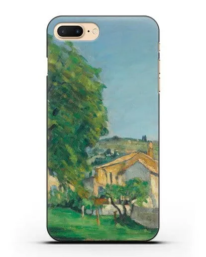 Чехол Каштаны и усадьба Жас-де-Буффан (Сезанн Поль) силиконовый для iPhone 8 Plus