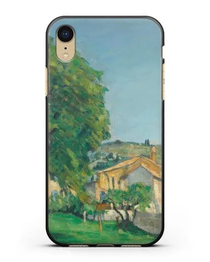 Чехол Каштаны и усадьба Жас-де-Буффан (Сезанн Поль) силиконовый для iPhone XR