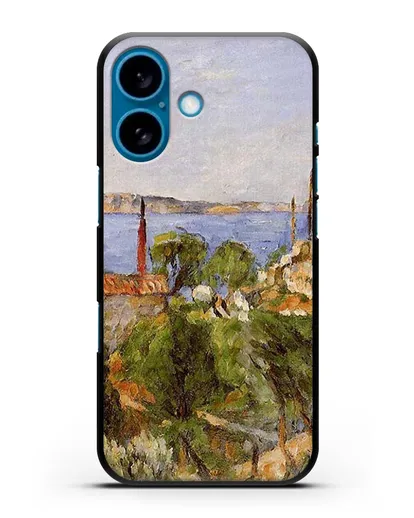 Чехол Пейзаж. Этюд природы (Сезанн Поль) силиконовый для iPhone 16