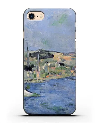 Чехол Залив Л'Эстак и Сен-Анри (Сезанн Поль) силиконовый для iPhone 8