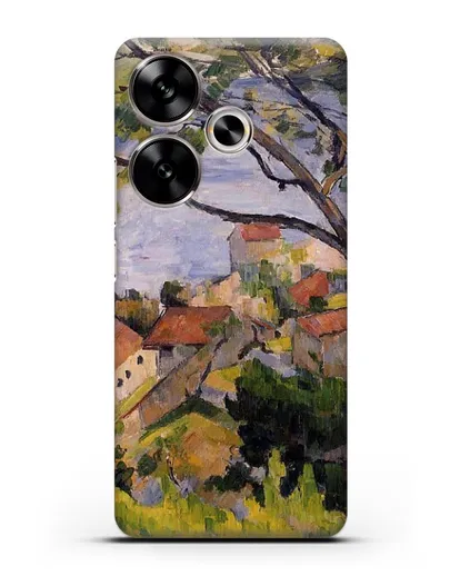 Чехол Л'Эстак. Вид сквозь деревья (Сезанн Поль) силиконовый для Xiaomi Poco F6