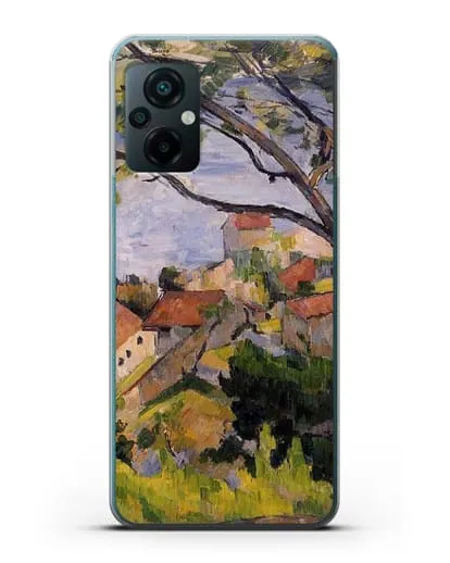 Чехол Л'Эстак. Вид сквозь деревья (Сезанн Поль) силиконовый для Xiaomi Poco M5