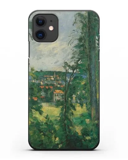 Чехол Овер. Вид неподалеку (Сезанн Поль) силиконовый для iPhone 11