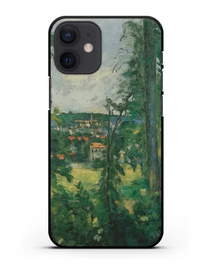 Чехол Овер. Вид неподалеку (Сезанн Поль) силиконовый для iPhone 12 mini