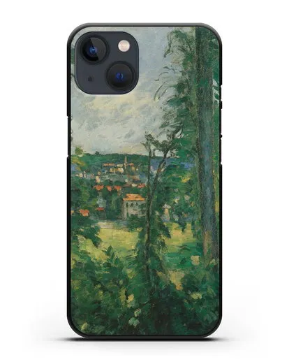 Чехол Овер. Вид неподалеку (Сезанн Поль) силиконовый для iPhone 13