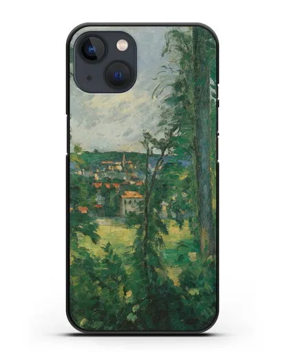 Чехол Овер. Вид неподалеку (Сезанн Поль) силиконовый для iPhone 13 Mini