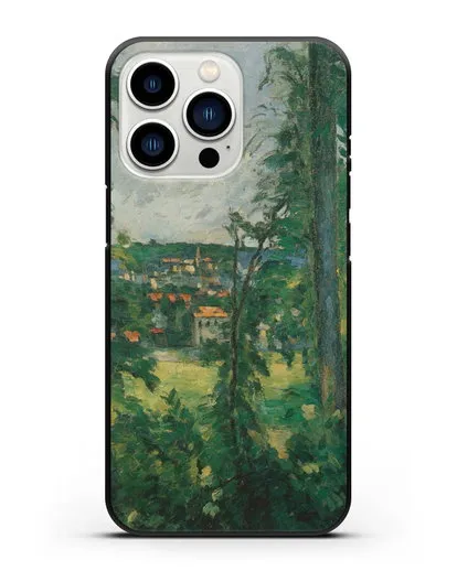 Чехол Овер. Вид неподалеку (Сезанн Поль) силиконовый для iPhone 13 Pro