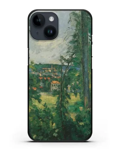 Чехол Овер. Вид неподалеку (Сезанн Поль) силиконовый для iPhone 14