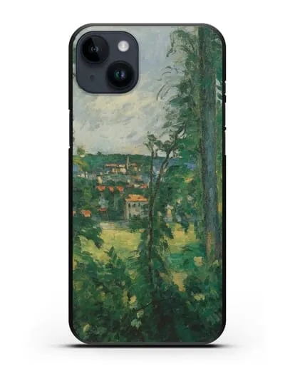 Чехол Овер. Вид неподалеку (Сезанн Поль) силиконовый для iPhone 14 Plus