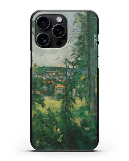 Чехол Овер. Вид неподалеку (Сезанн Поль) силиконовый для iPhone 15 Pro Max