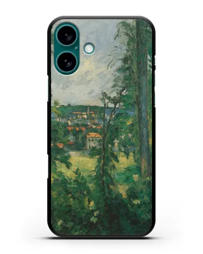 Чехол Овер. Вид неподалеку (Сезанн Поль) силиконовый для iPhone 16 Plus