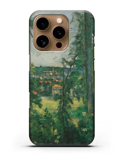 Чехол Овер. Вид неподалеку (Сезанн Поль) силиконовый для iPhone 16 Pro