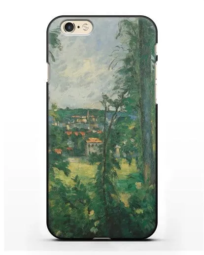 Чехол Овер. Вид неподалеку (Сезанн Поль) силиконовый для iPhone 6