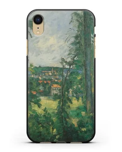 Чехол Овер. Вид неподалеку (Сезанн Поль) силиконовый для iPhone XR