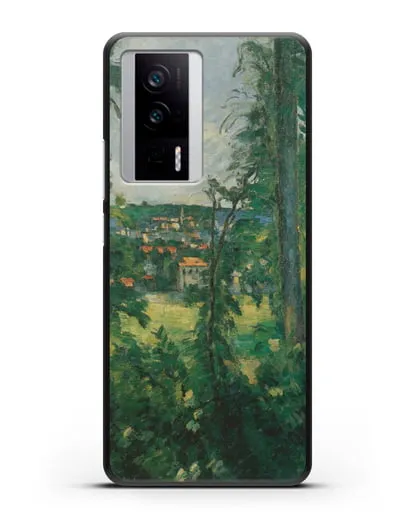 Чехол Овер. Вид неподалеку (Сезанн Поль) силиконовый для Xiaomi Poco F5 Pro