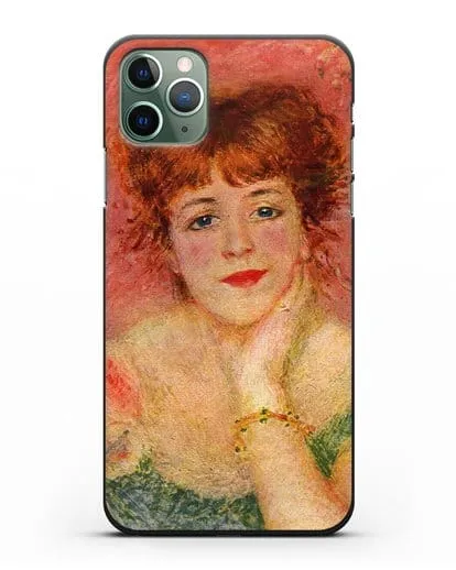 Чехол Портрет Жанны Самари (Ренуар Пьер Огюст) силиконовый для iPhone 11 Pro