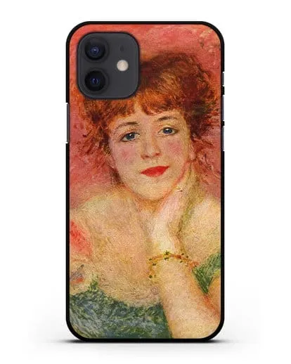 Чехол Портрет Жанны Самари (Ренуар Пьер Огюст) силиконовый для iPhone 12