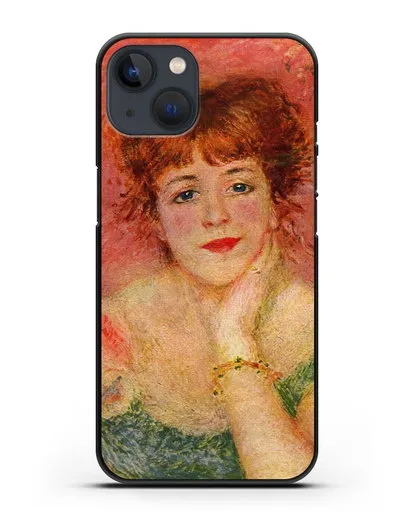 Чехол Портрет Жанны Самари (Ренуар Пьер Огюст) силиконовый для iPhone 13 Mini